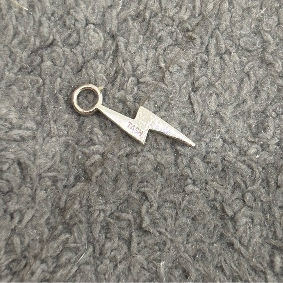 Maria Tash white gold and diamond lightning bolt charm. - Picture 9 of 12